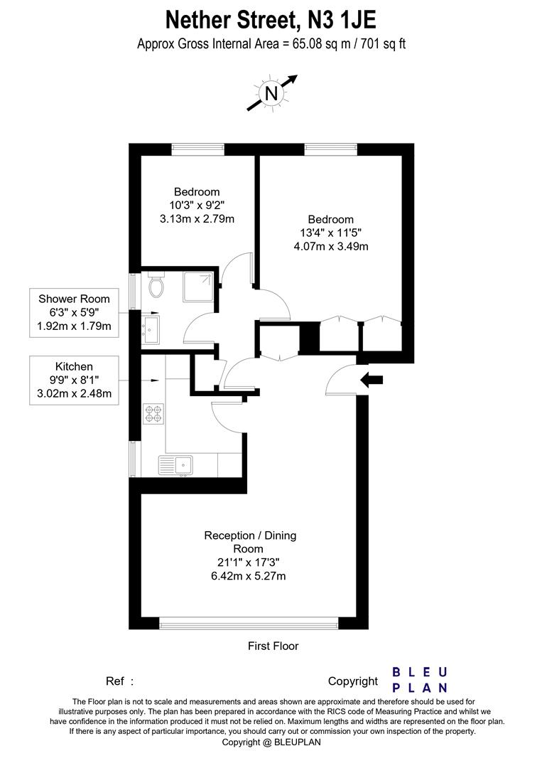 Floorplan-4 Oakdale 216 Nether Street London N3 1J